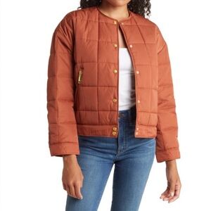 Rebecca Minkoff Boxy Puffer Brown Quilted Jacket Size: M